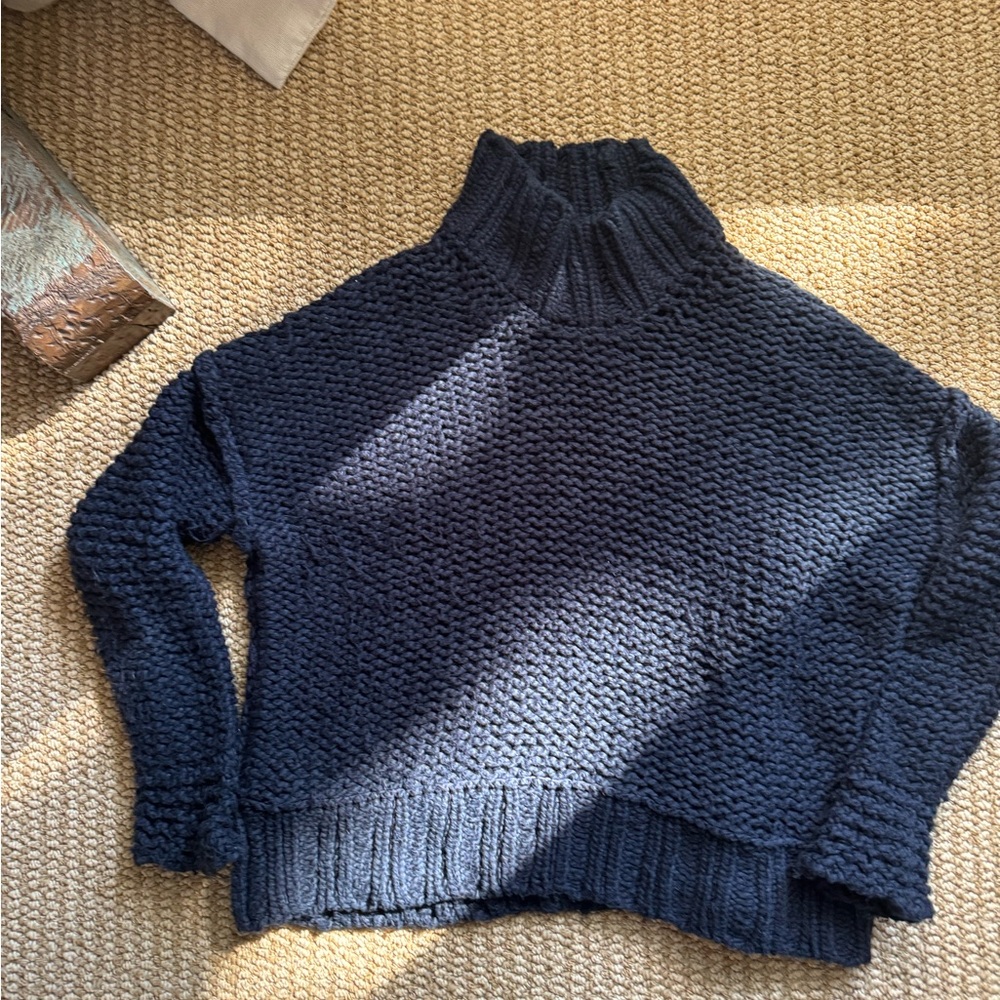 Free people My Only Sunshine sweater small navy blue